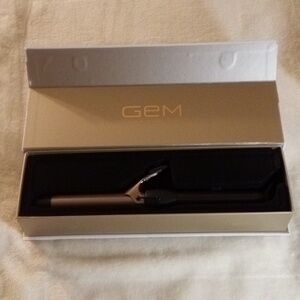 GEM CURL DESIGNER 1" CERAMIC CURLING IRON NWT